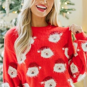 Cozy Red Santa Sweater